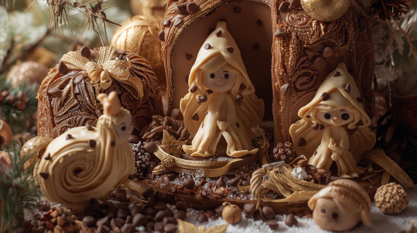 ¡La Fusión Navideña Más Original! Figuras de Mazapán con Pepitas de Ch