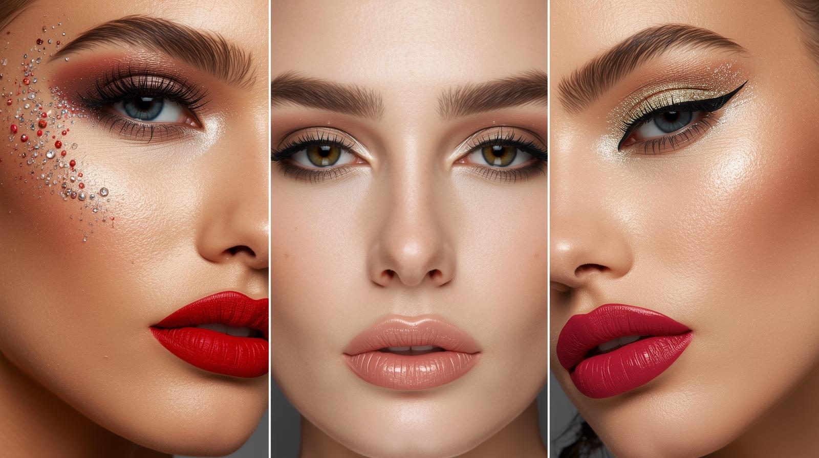 Maquillaje de Impacto: Looks Navideños para Brillar en Cada Evento.