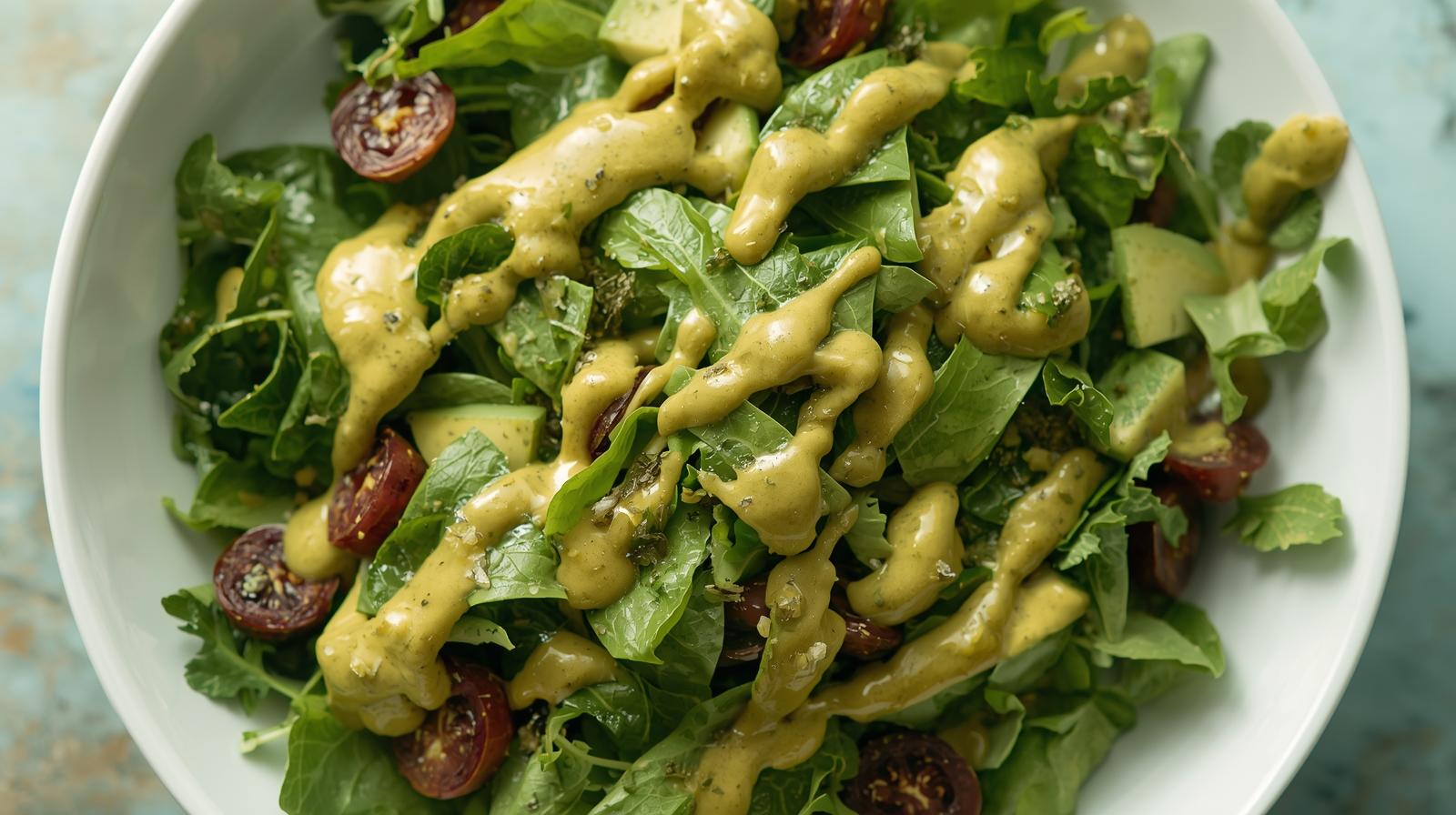 Ensalada de aguacate peruano y colágeno: aderezo cremoso y saludable