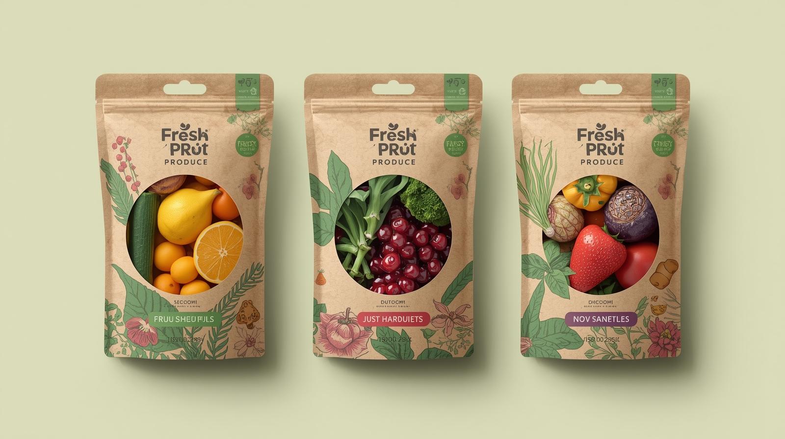 Envases ecológicos que conservan frutas y verduras como recién cortadas