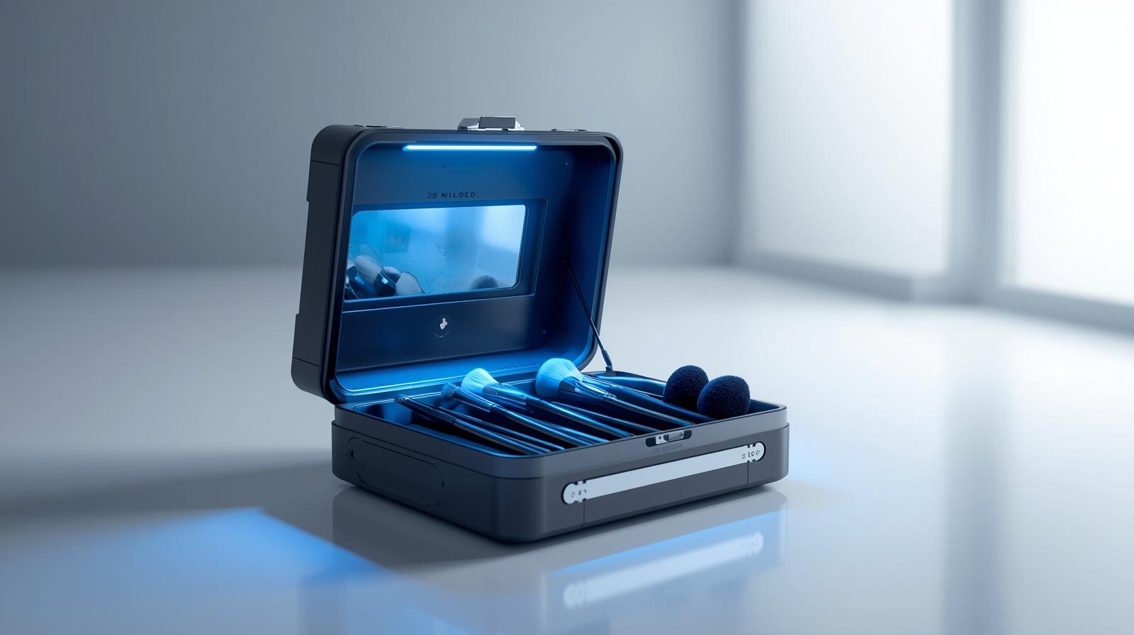 Estuche de Brochas con Tecnología UV de Higienización.