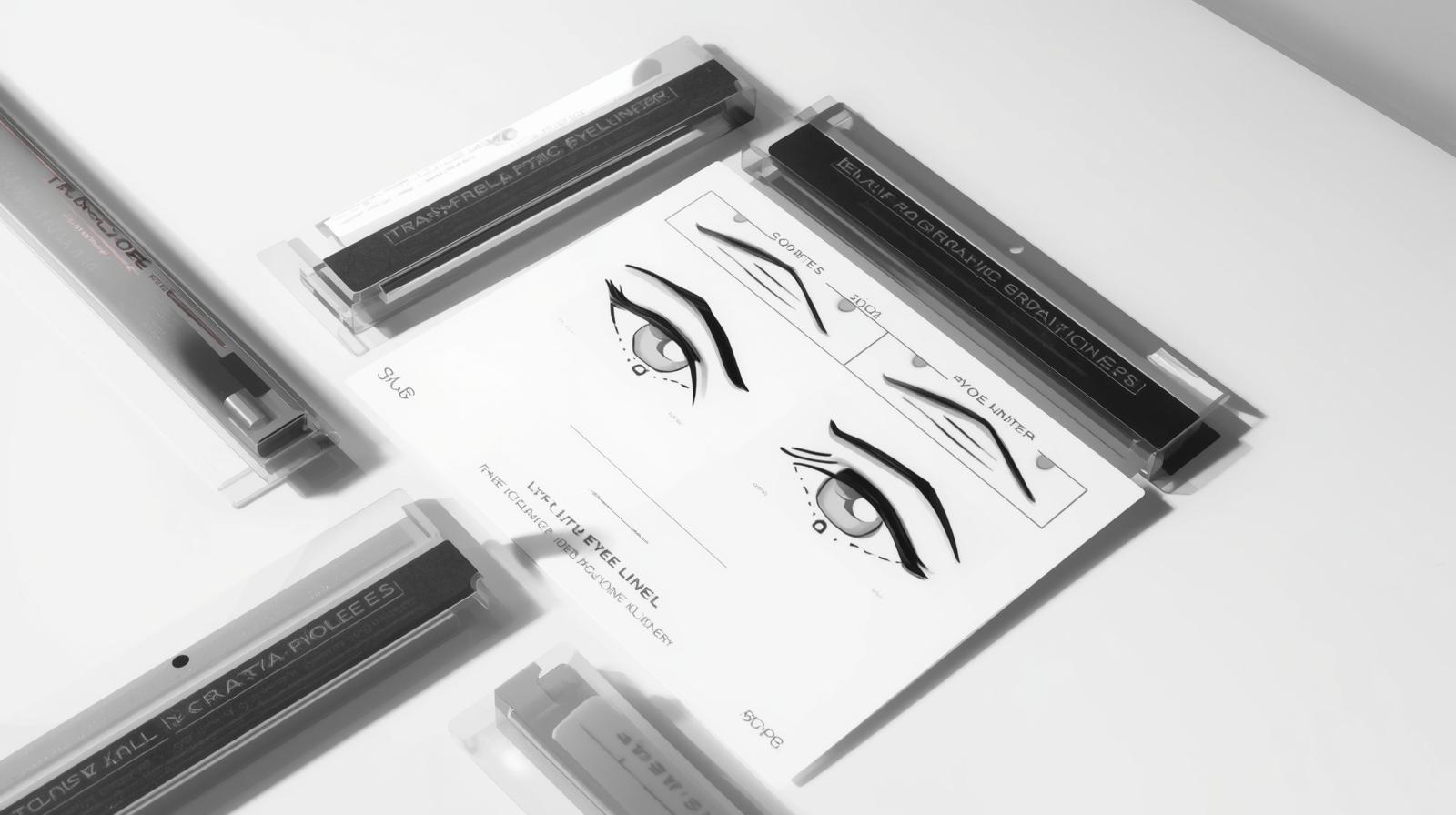 Láminas de Eyeliner Gráfico Transferible.