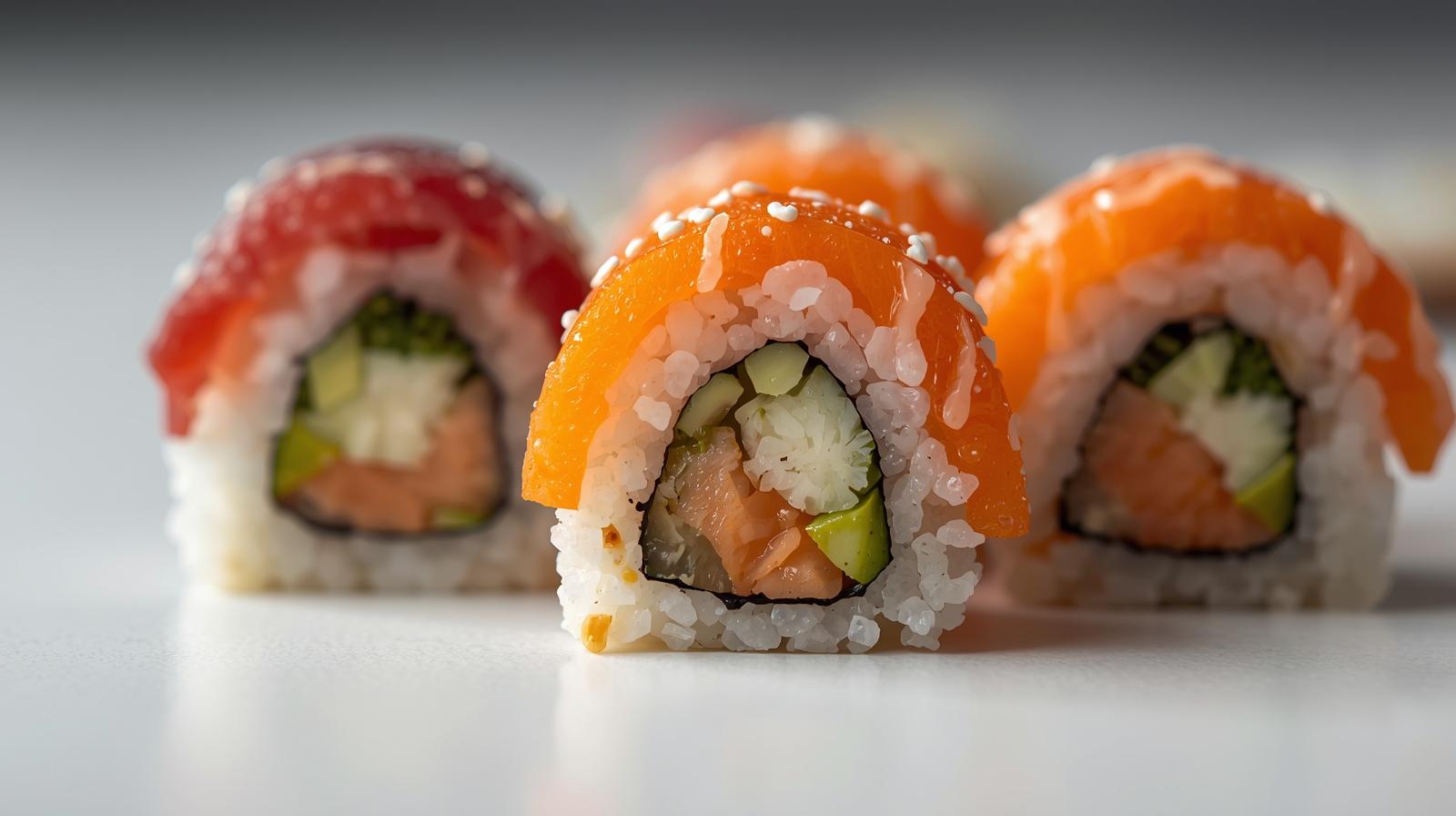 Makis de konjac reinventando el sushi sin carbohidratos