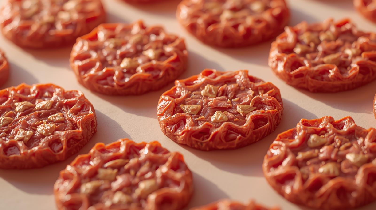 Snacks cárnicos impresos en 3D con grasas vegetales saludables — formato map-food.