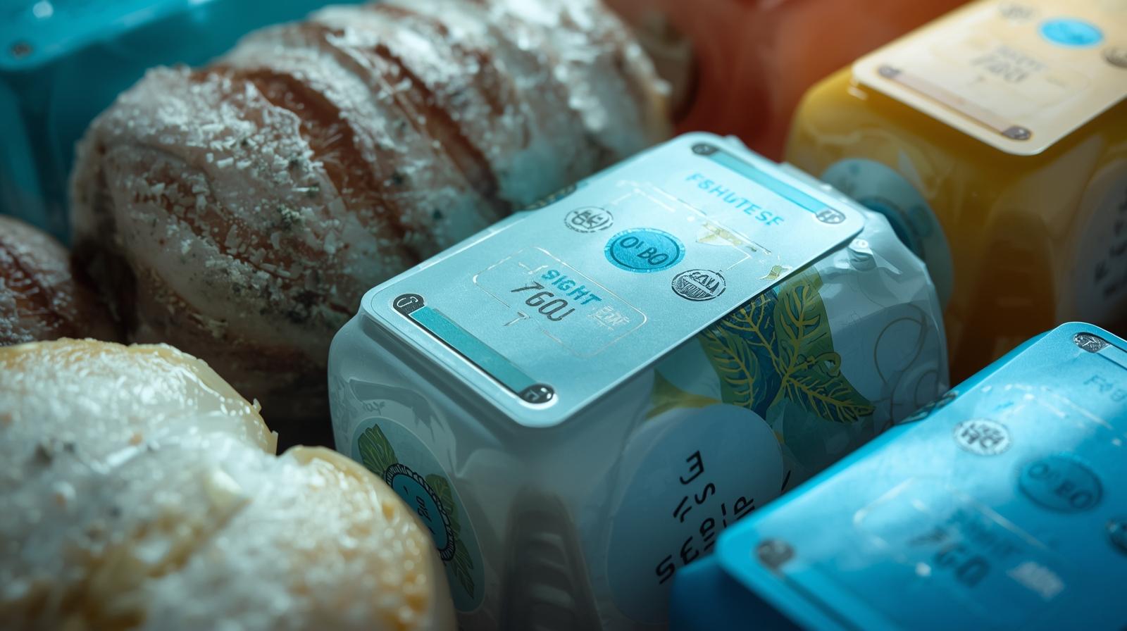 Etiquetas inteligentes de frescura.