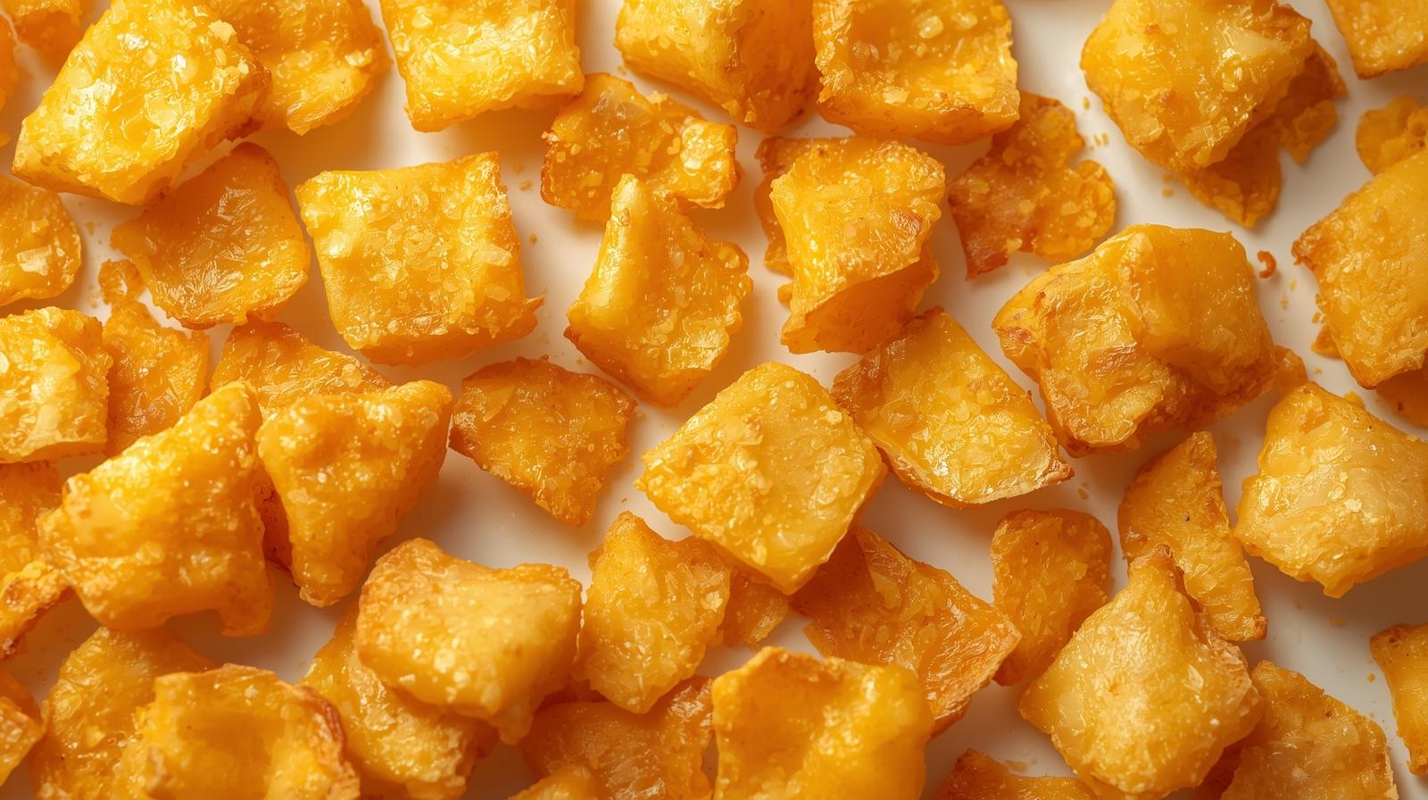 Queso crujiente en formato snack