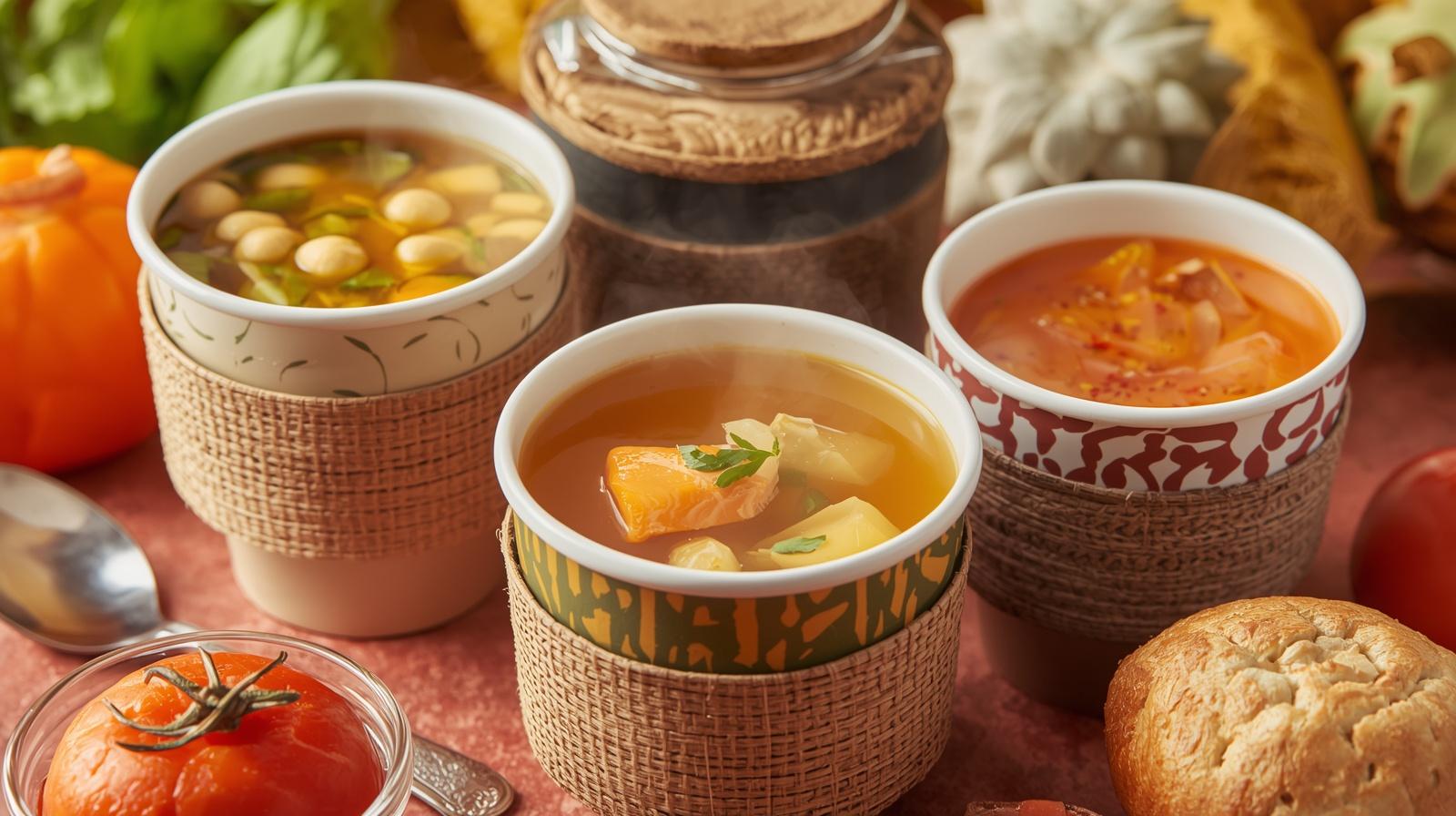 Caldos para beber on the go