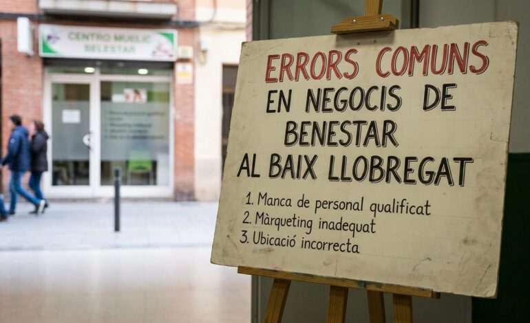 Errores comunes en negocios de bienestar Baix Llobregat