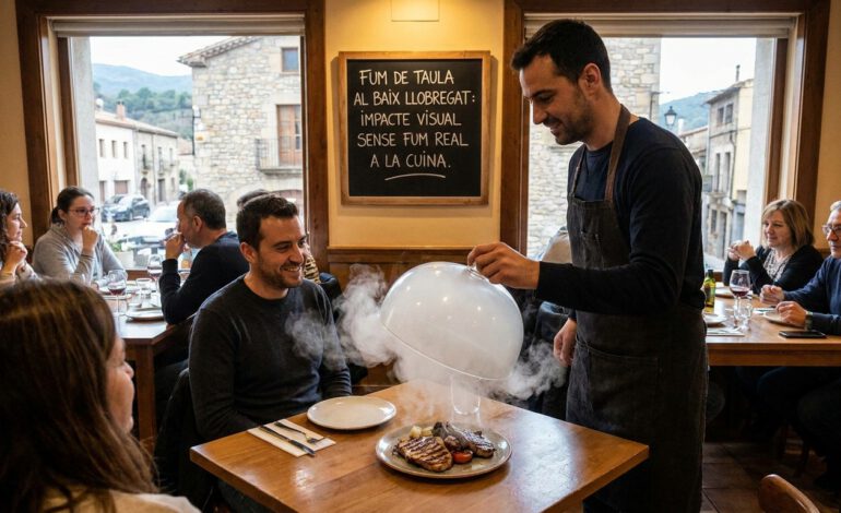 Ahumado en mesa en restaurantes del Baix Llobregat