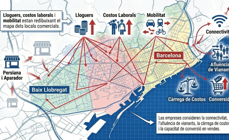 Costes y alquileres cambian locales Baix Llobregat Barcelona