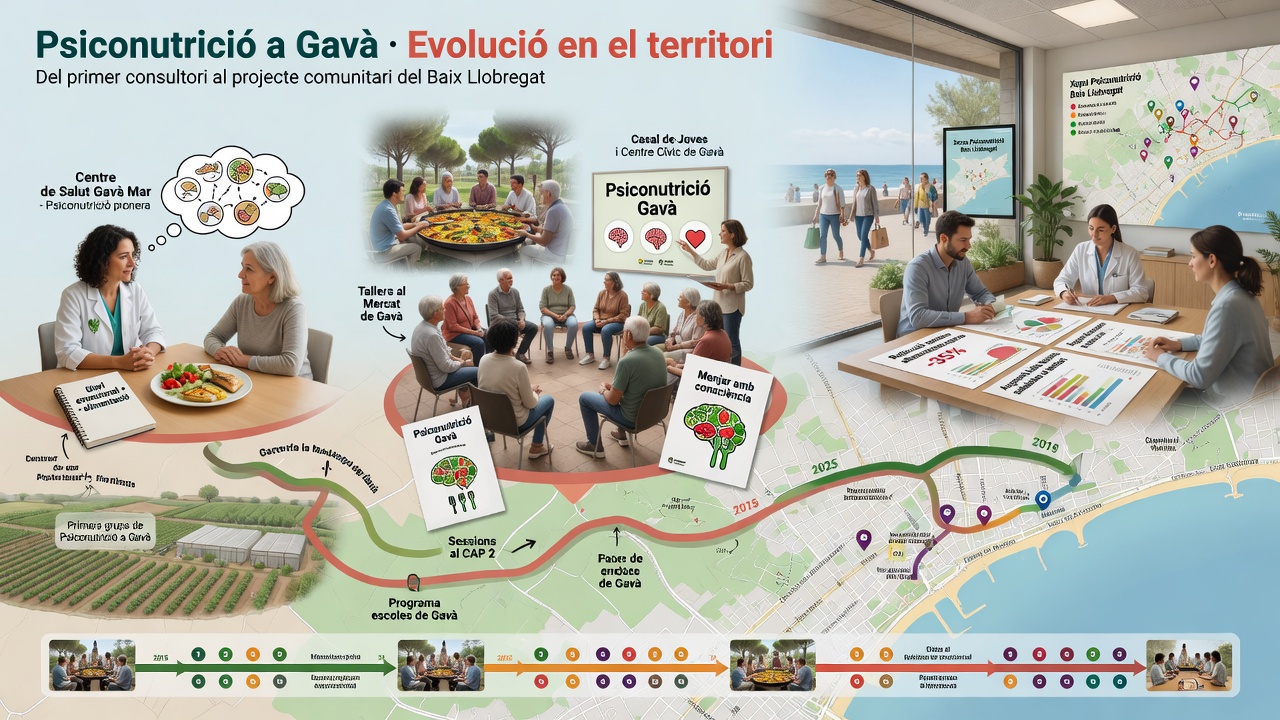Psiconutrición en Gavà y su evolución en el territorio
