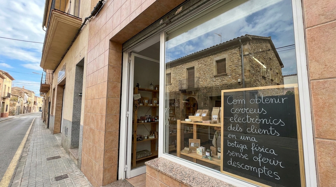 Cómo conseguir correos de clientes en tienda física sin regalar descuentos