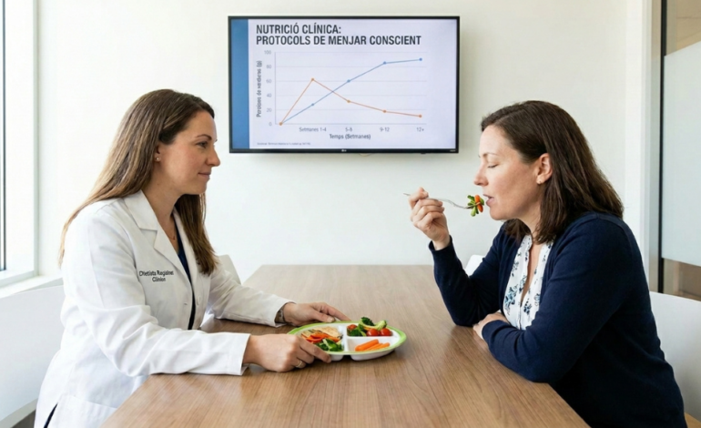 Mindful eating clínico Baix Llobregat comer con atención.