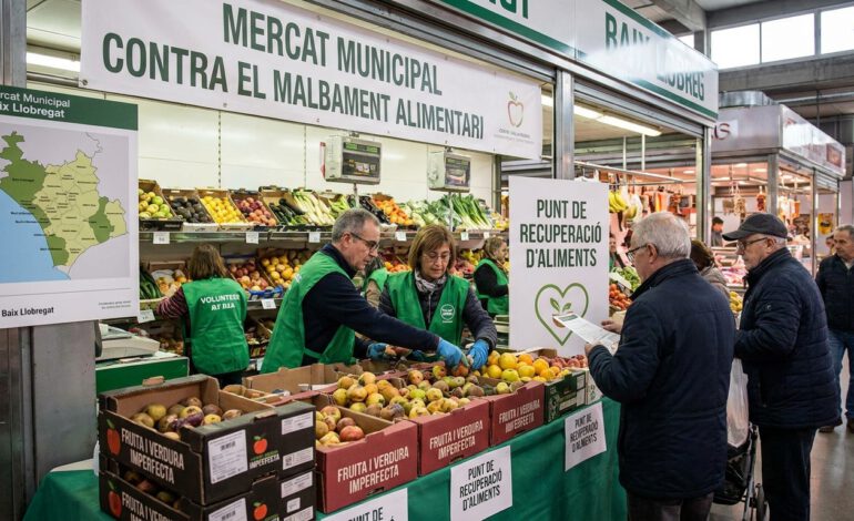 Mercados lucha contra desperdicio alimentario Baix Llobregat