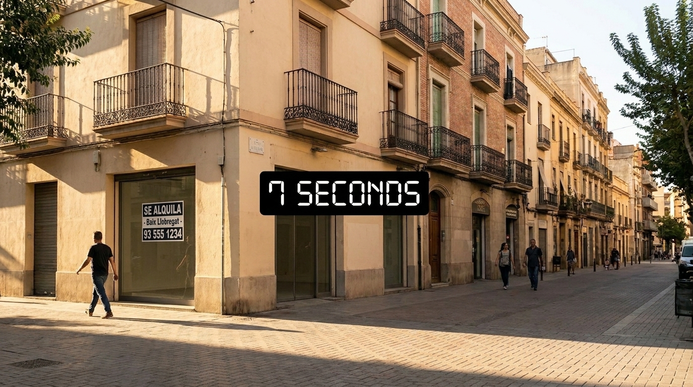 Regla de los 7 segundos de sombra comercios Baix Llobregat
