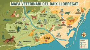Mapa veterinario del Baix Llobregat guía local