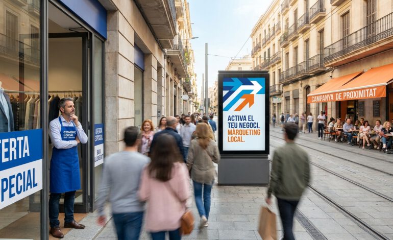 Error en escaparate del comercio local en Baix Llobregat