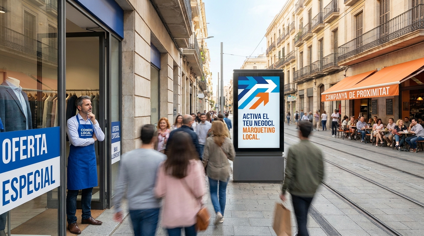 Error en escaparate del comercio local en Baix Llobregat