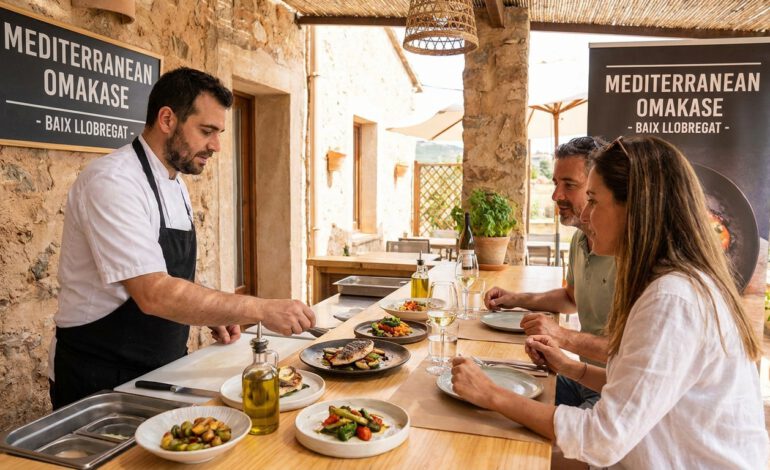 Formato Omakase mediterráneo en el Baix Llobregat.