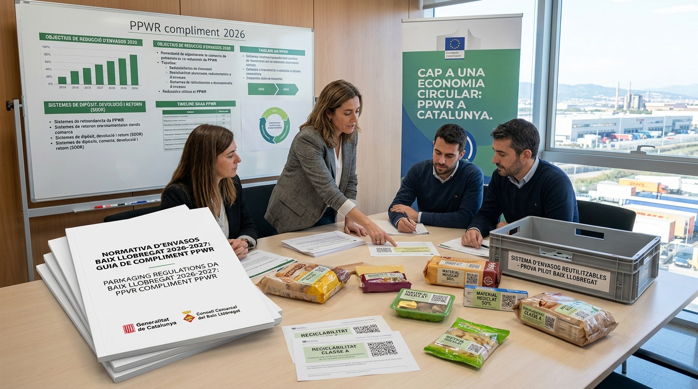 Envases legales Baix Llobregat 2026-2027 normativa (PPWR)
