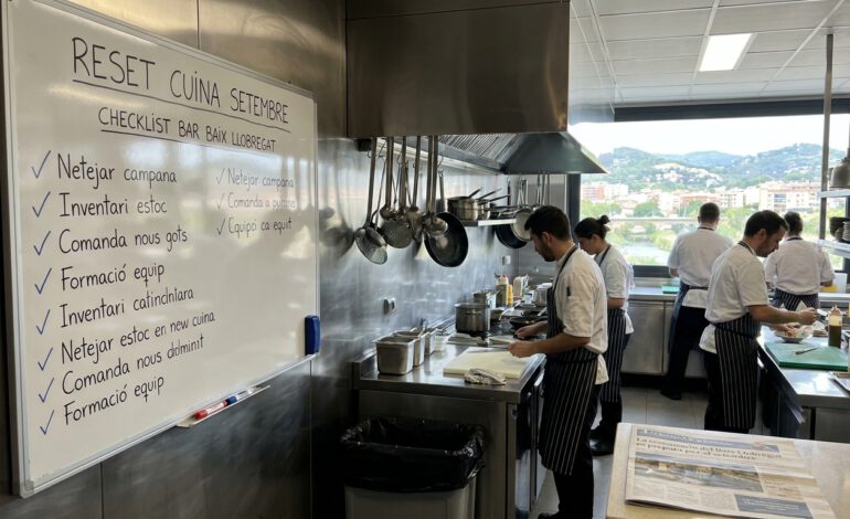 Reset cocina septiembre Checklist bar Baix Llobregat