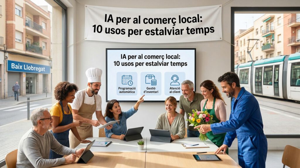 IA para comercios locales Baix Llobregat 10 usos ahorran tiempo