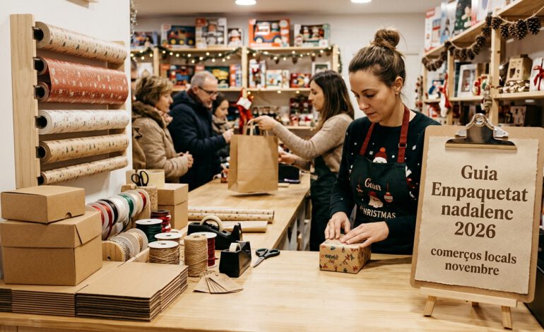 Guía Empaquetado navideño 2026 comercios locales noviembre