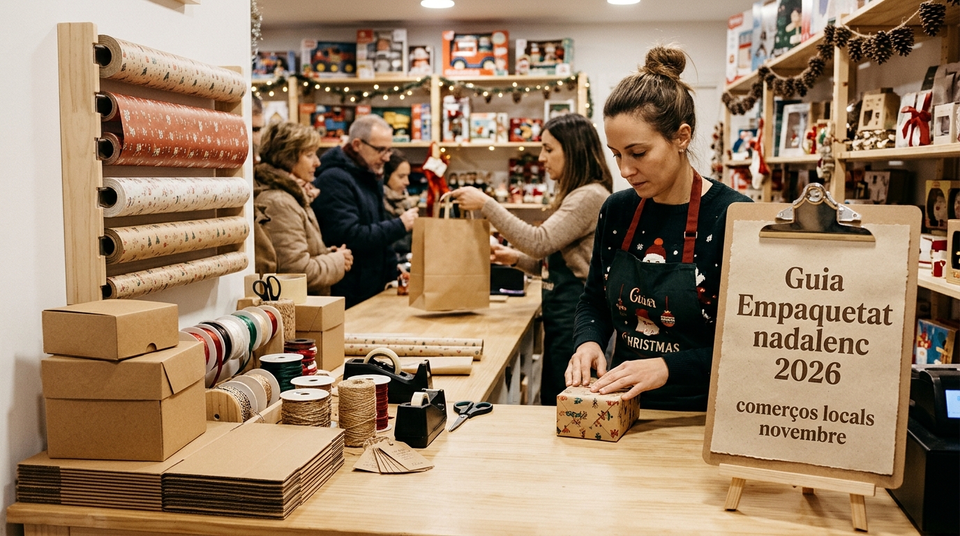 Guía Empaquetado navideño 2026 comercios locales noviembre